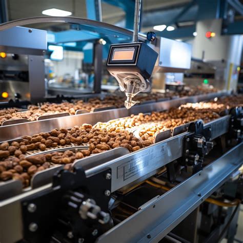 Cleaning and maintenance access for a nut packaging machine
