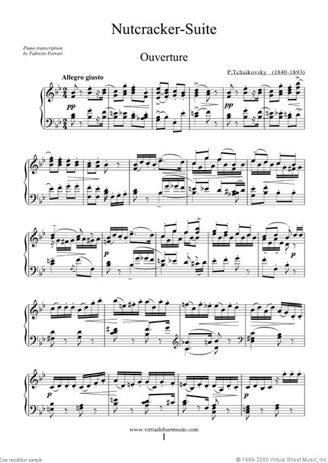 nutcracker sheet music