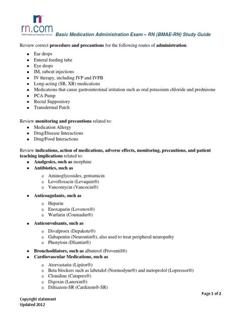 nyp basic medication administration exam questions rn pdf Epub