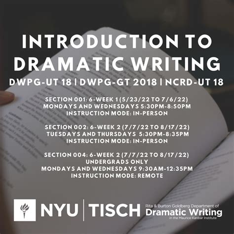 nyu dramatic writing