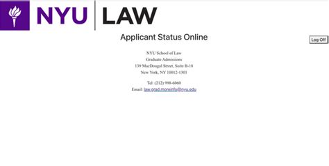 nyu law application status check pdf Reader