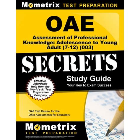 oae assessment of professional knowledge adolescence to young adult 7 12 003 secrets study guide oae test Reader