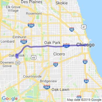 oak brook il to chicago il