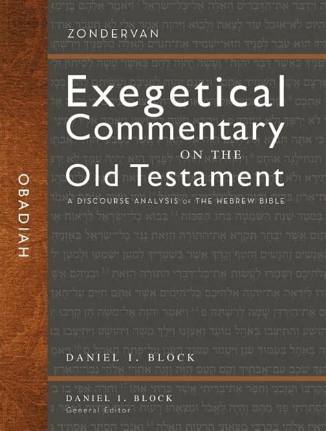 obadiah discourse zondervan exegetical commentary PDF