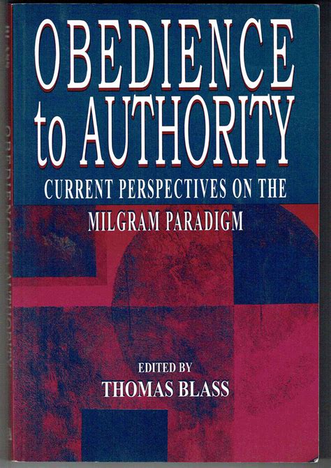 obedience to authority current perspectives on the milgram paradigm Epub