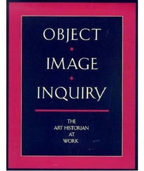 object image inquiry the art historian at work Epub