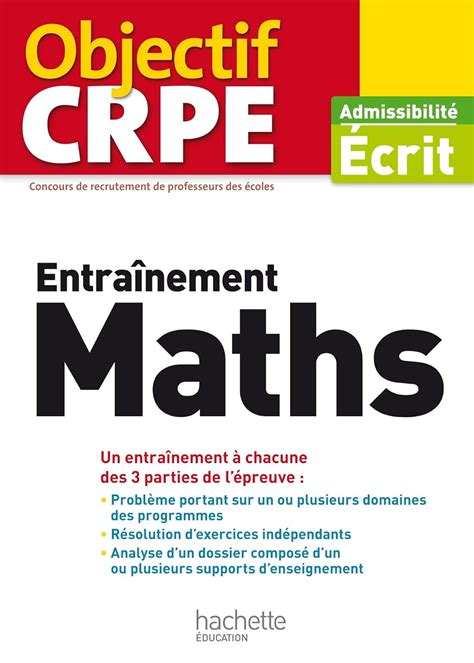 objectif crpe entrainement en maths Epub