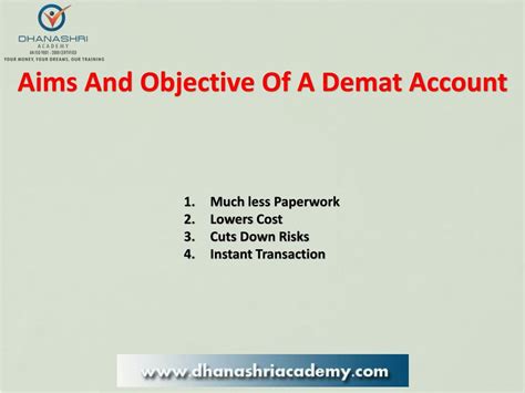objective of demat account pdf Epub