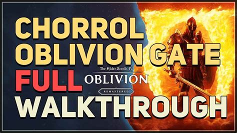 Oblivion Chorrol Gate Walkthrough
