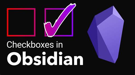 obsidian checkbox