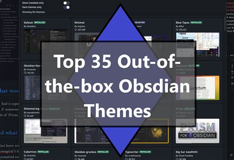 obsidian themes