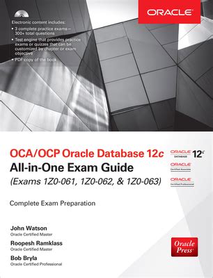 oca or ocp oracle database 12c all in one exam guide exams 1z0 061 1z0 062 and 1z0 063 Doc