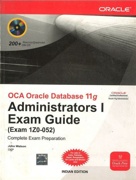 oca oracle database 11g administration i exam guide exam 1z0 052 Reader