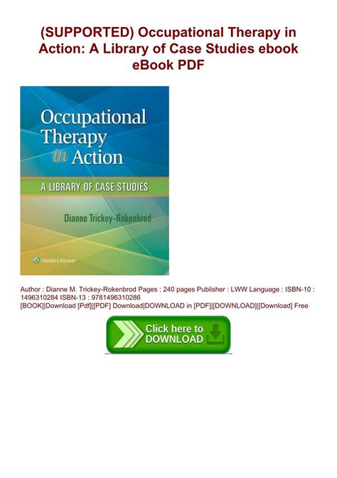 occupational therapy action library studies ebook Epub