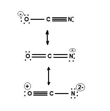 ocn- resonance structures