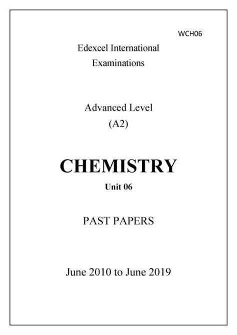 ocr a2 chemistry past papers Epub