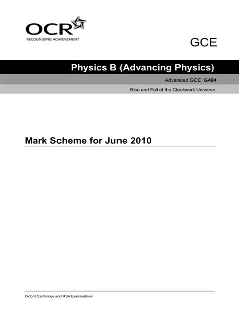 ocr physics b june 2014 paper g494 Ebook PDF