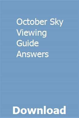 october sky viewing guide answers Kindle Editon