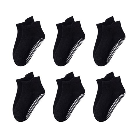 oddler ankle socks with non-slip soles cotton socks