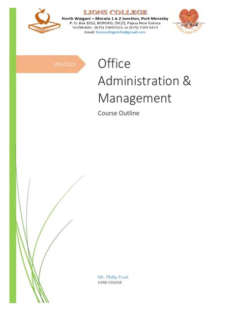 office administration and management ebook pdf Reader