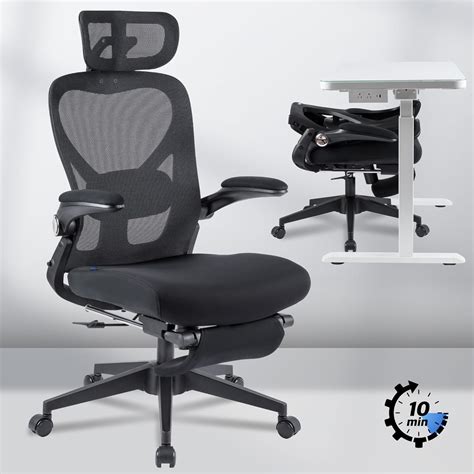 office chair with folding armrest