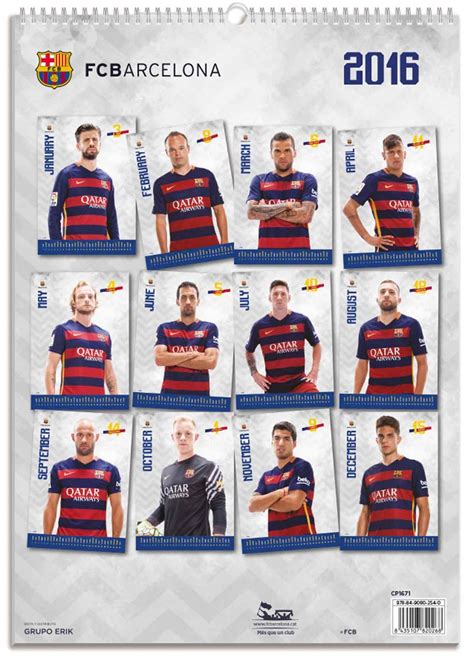 official barcelona 2016 calendar wall PDF