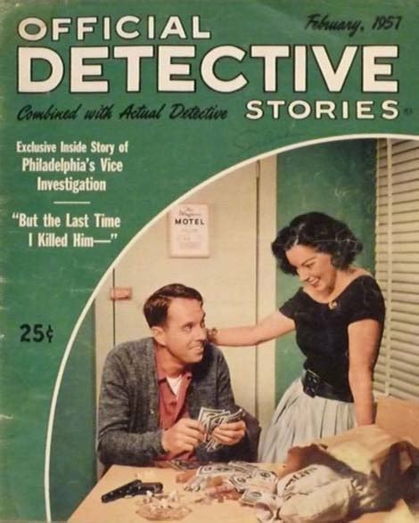 official detective stories combined with actual detective Reader