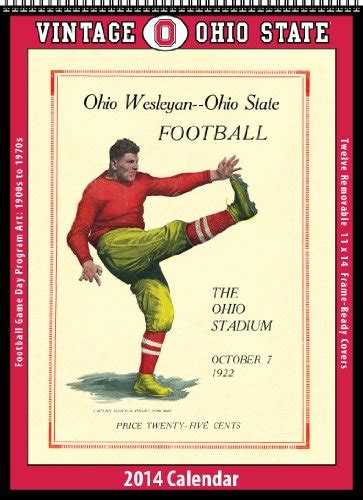 ohio state buckeyes 2014 vintage football calendar Kindle Editon