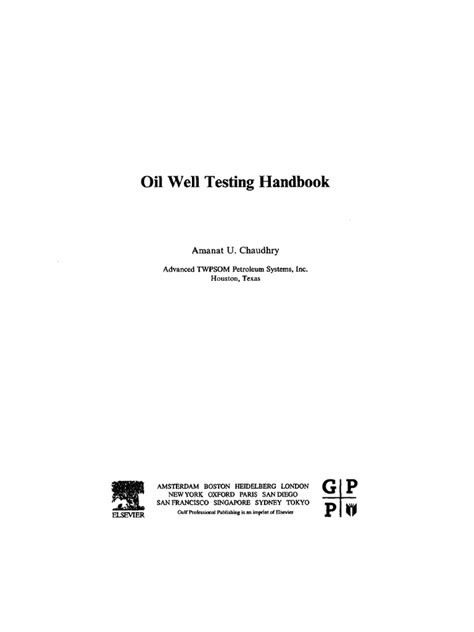 oil well testing handbook oil well testing handbook Kindle Editon