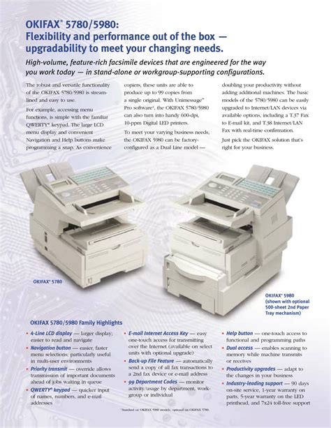 oki of5980 fax machines owners manual Doc