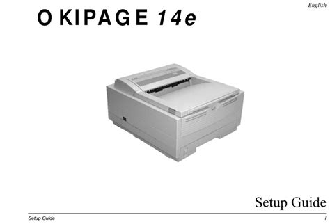 oki okipage 14i n printers accessory owners manual Kindle Editon