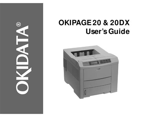 oki okipage 20 printers owners manual Doc