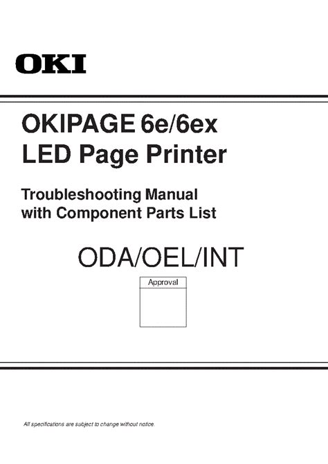 oki okipage 6ex printers owners manual Epub