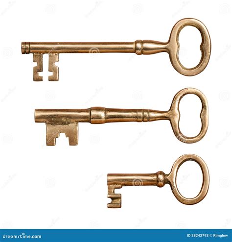 old brass keys