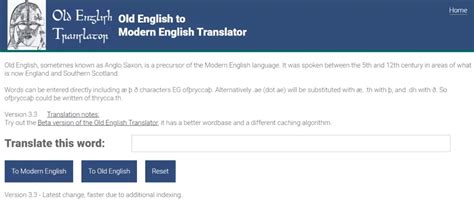 old english translator