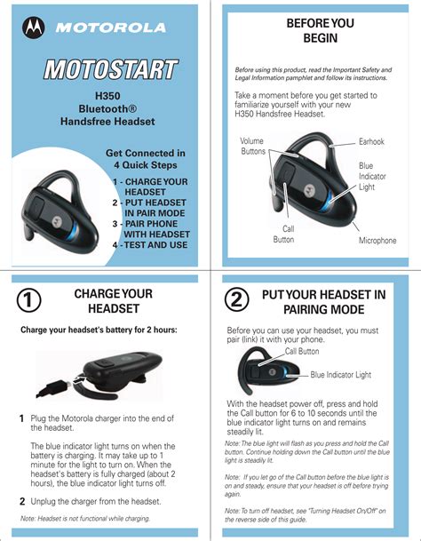 old motorola bluetooth headset instructions Kindle Editon