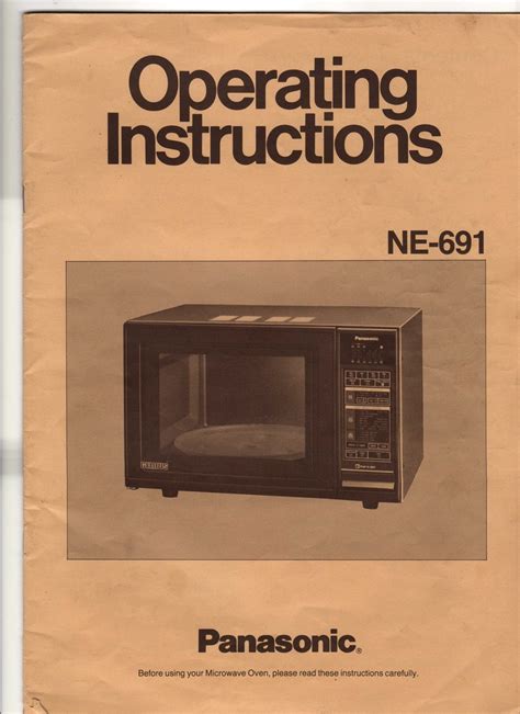 old panasonic microwave manual Epub