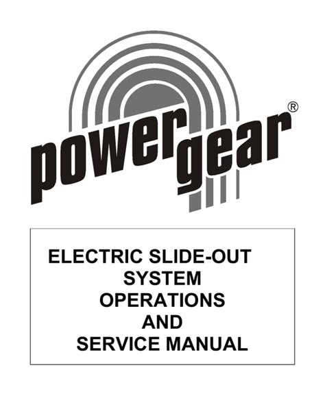 old powergear electric slide out gulf stream 46763 Doc
