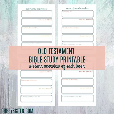 old testament bible study guide Epub