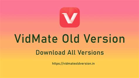 old vidmate app