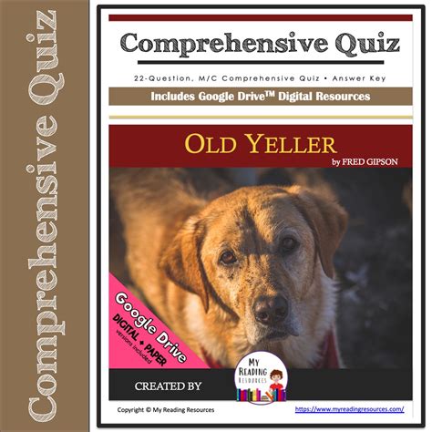 old yeller quiz with answers PDF