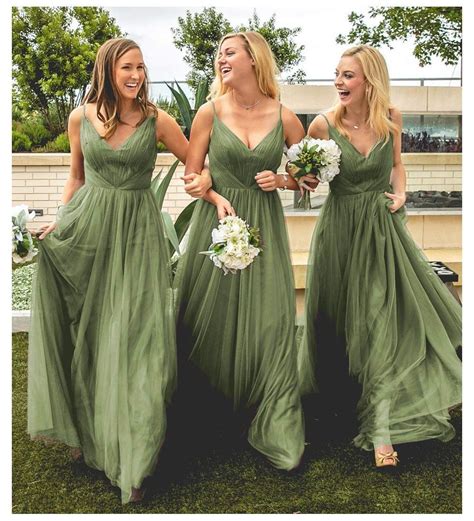 olive bridesmaid dresses