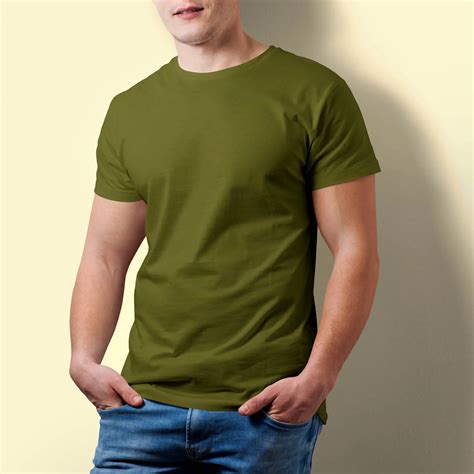 olive green t shirt