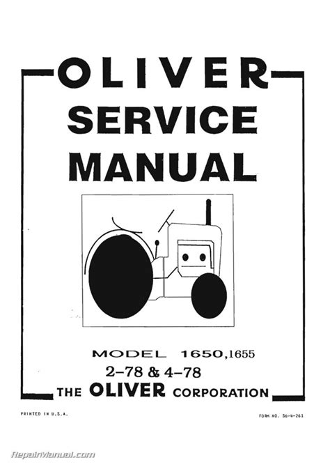 oliver tractor repair manual PDF