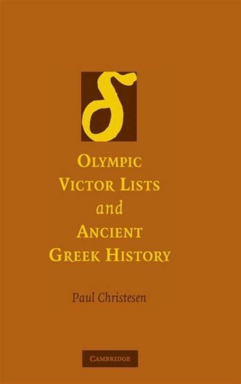 olympic victor lists and ancient greek history Epub