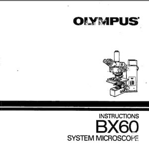 olympus bx60 microscope manual PDF