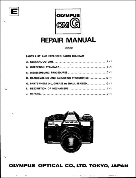 olympus camera repair manual Doc
