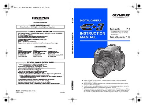 olympus e 3 digital cameras owners manual Doc