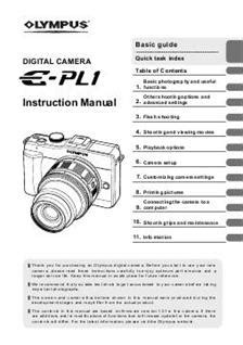 olympus e pl1 manual Kindle Editon
