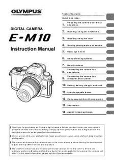 olympus omd user manual PDF